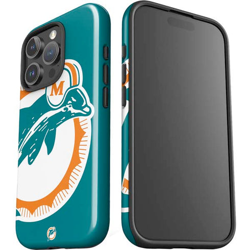 NFL Miami Dolphins Retro Logo iPhone 16 Pro Impact Case